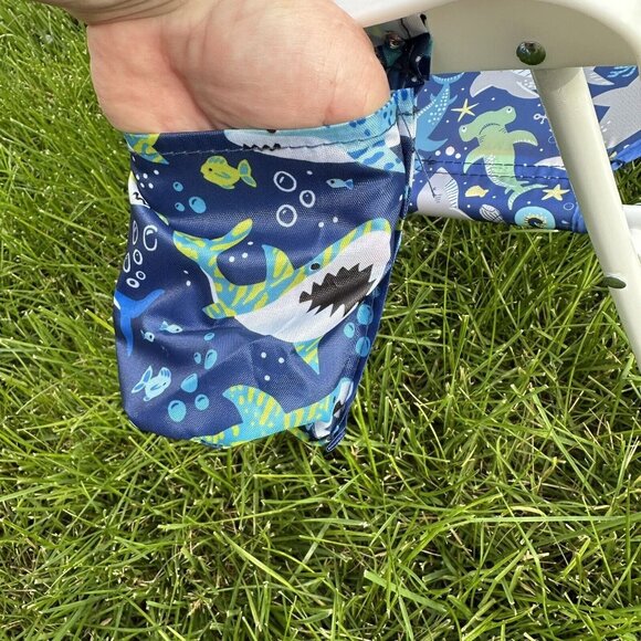 TOMMY BAHAMA Beach Chair 3-6 Years Sea Life Blue Foldable Umbrella Cup Holder - Picture 6 of 9